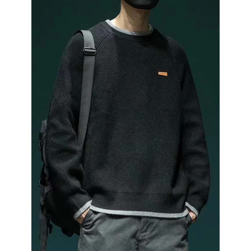 Американский ретро-поддельный свитер из двух предметов, свободный свитер oulder Sve round Ne, повседневный вязаный зимний тяжелый мужской свитер
Американский ретро-поддельный свитер из двух предметов, свободный свитер oulder Sve round Ne, повседневный вязаный зимний тяжелый мужской свитер