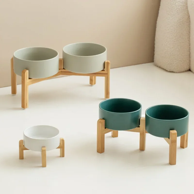 Medium Big Dogs Bowl Pet Ceramic Food Water Double Bowls with Wooden Stand Cat Elevated Drinking Eating Bowl 1200ml 1800ml
Medium Big Dogs Bowl Pet Ceramic Food Water Double Bowls with Wooden Stand Cat Elevated Drinking Eating Bowl 1200ml 1800ml