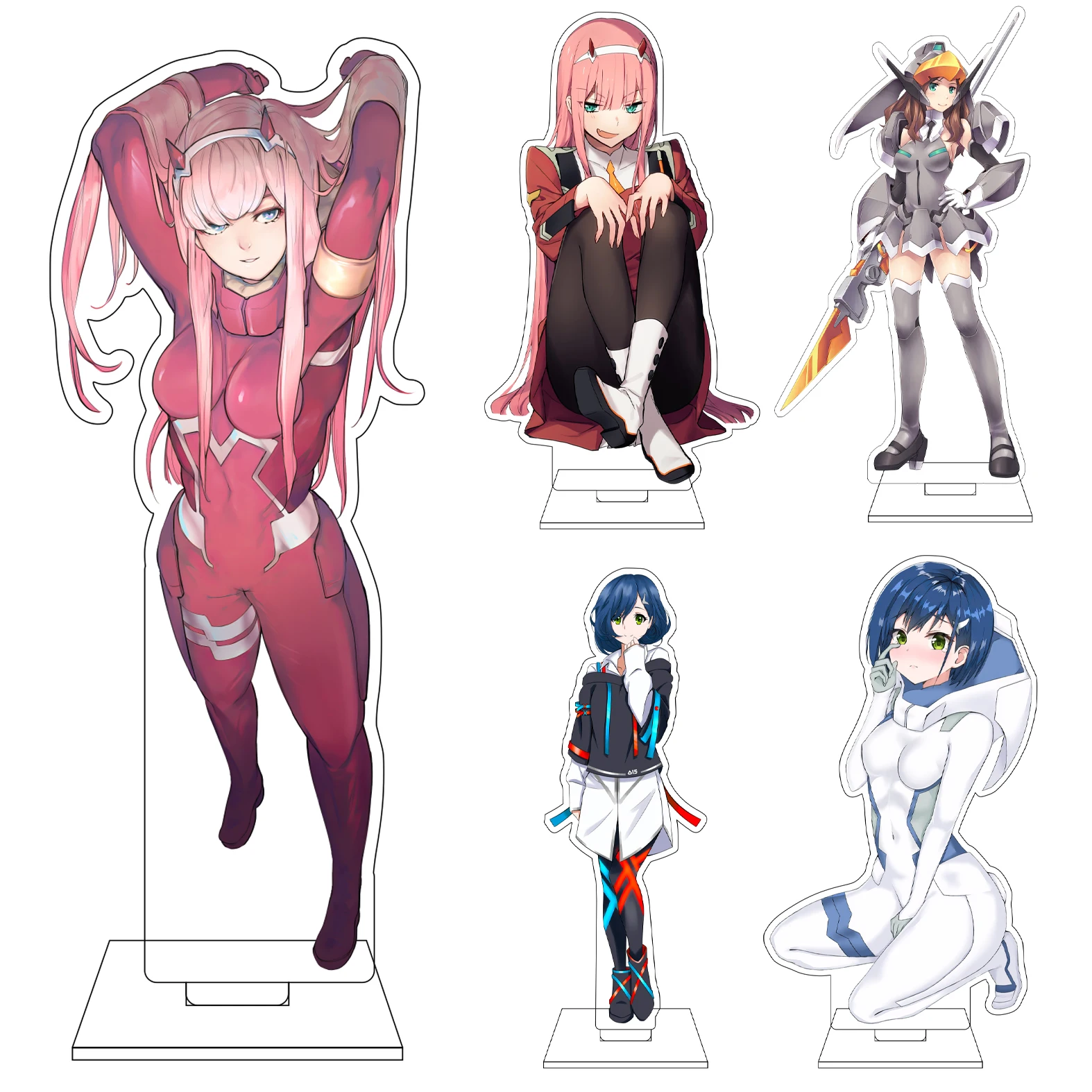 16CM Anime DARLING in the FRANXX Cosplay Acrylic Figure Stand Plate Zero Two Goro Ichigo Hiro Ornaments Gifts
16CM Anime DARLING in the FRANXX Cosplay Acrylic Figure Stand Plate Zero Two Goro Ichigo Hiro Ornaments Gifts