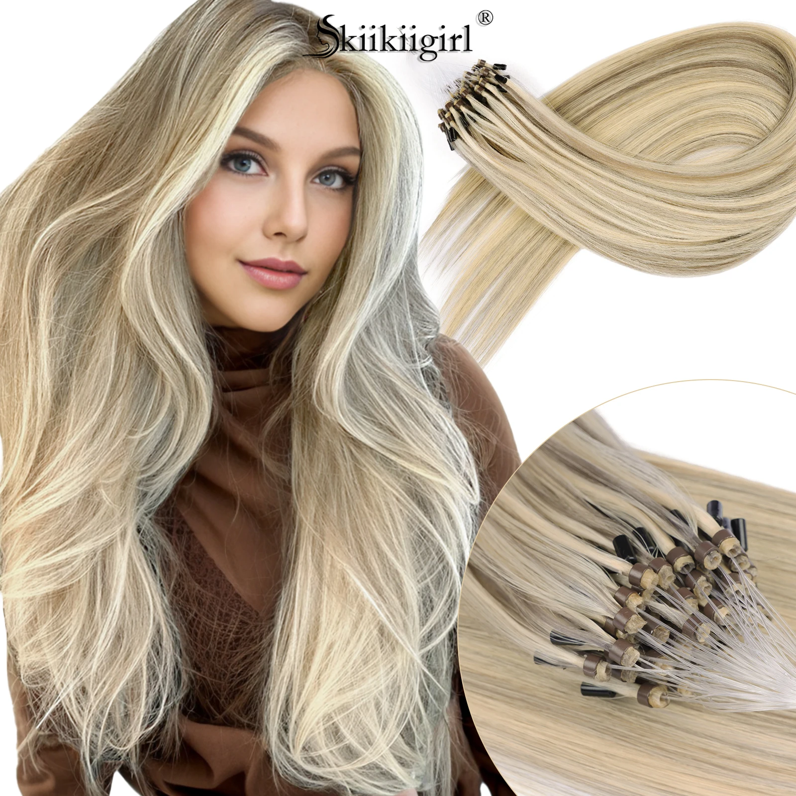 kiikiigirl Micro Loop Hair Extensions Dark Color keratin tip human hair extensions100% Remy hair
kiikiigirl Micro Loop Hair Extensions Dark Color keratin tip human hair extensions100% Remy hair