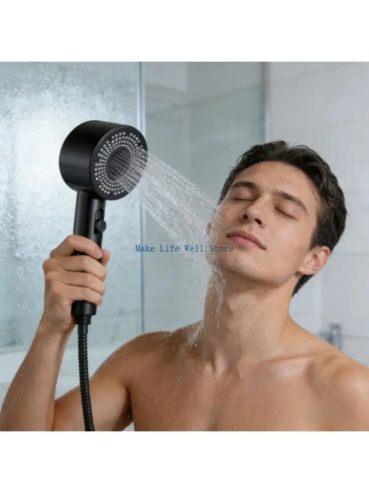 Ergonomic Handle Shower Head with Double Sprays Modes & High Pressure Flows Pressure Boosts Adapters for Relaxing Bath
Ergonomic Handle Shower Head with Double Sprays Modes & High Pressure Flows Pressure Boosts Adapters for Relaxing Bath