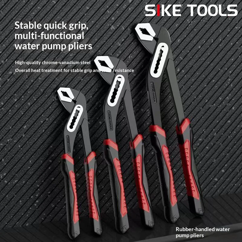 Multi-Size Water Pump Pliers 8/10/12" Adjustable Groove Joint Pliers with Non-Slip Rubber Handle for Plumbing Automotive Repair
Multi-Size Water Pump Pliers 8/10/12" Adjustable Groove Joint Pliers with Non-Slip Rubber Handle for Plumbing Automotive Repair