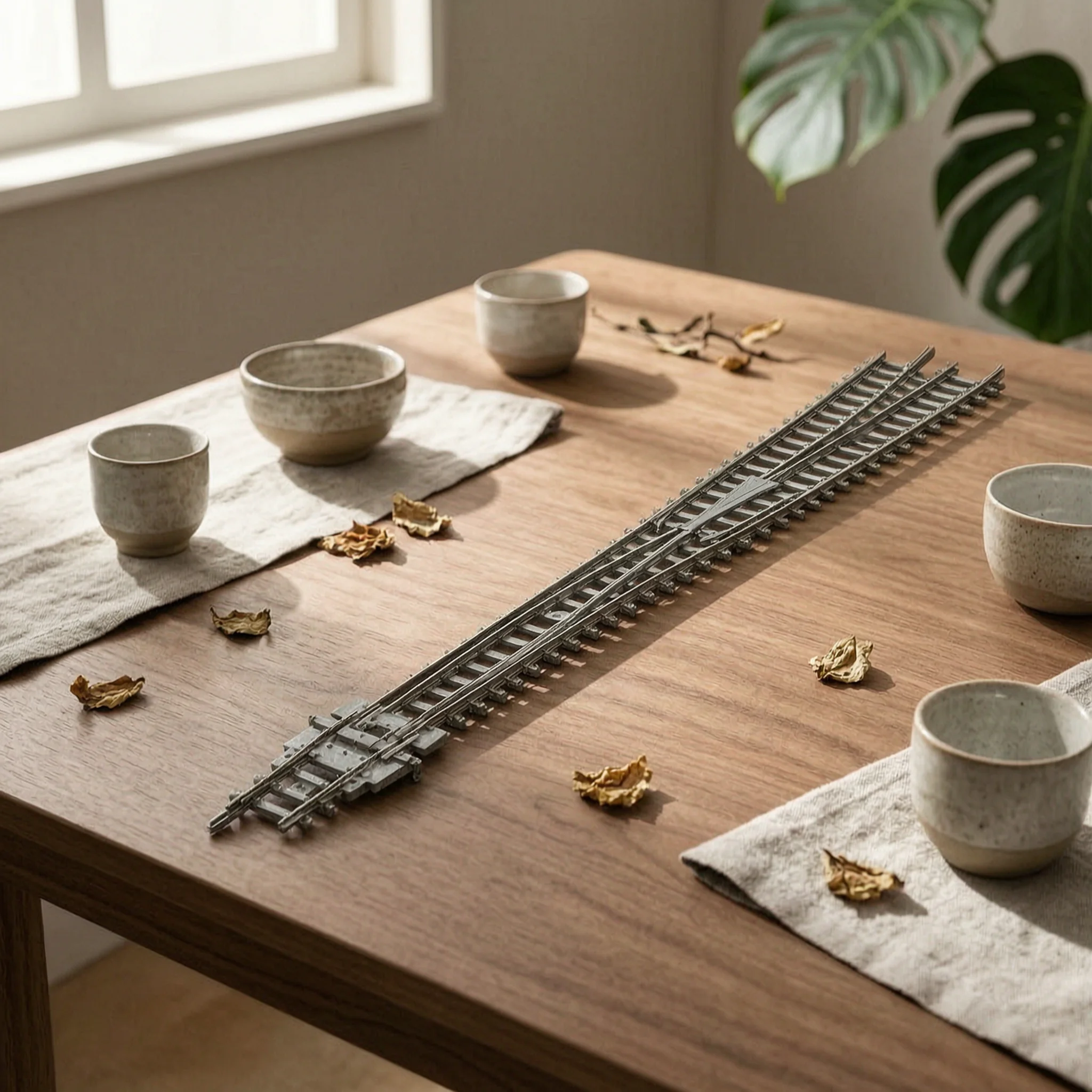 N Scale Turnout Full-Route 1:160 Track Switch 10-Degree Rail Turnout Mounting Base 1:160 Railway Switch Slim Design
N Scale Turnout Full-Route 1:160 Track Switch 10-Degree Rail Turnout Mounting Base 1:160 Railway Switch Slim Design