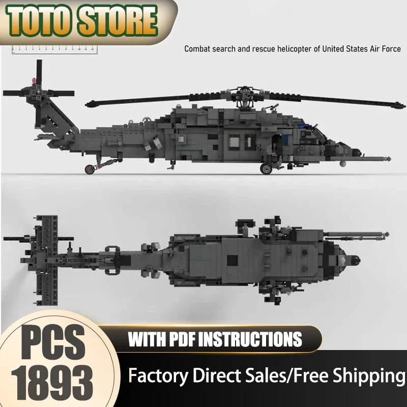 Moc Building Bricks HH-60W "Whiskey" Jolly Green II Model Technology Modular Helicopter Model Block Toy DIY Set Assembly Gifts
Moc Building Bricks HH-60W "Whiskey" Jolly Green II Model Technology Modular Helicopter Model Block Toy DIY Set Assembly Gifts