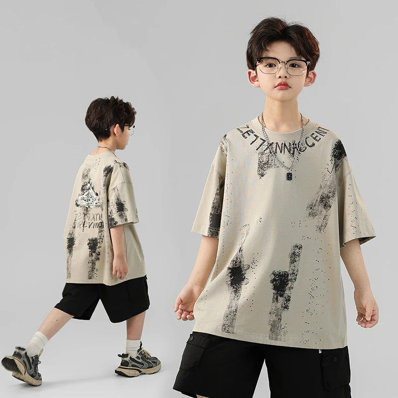 Fashion Summer Clothes Boys Child Short Sleeve T-shirt Round Neck T New Kids Printed Tshirt Child Casual Wear 5 6 8 9 10 12 14 Y
Fashion Summer Clothes Boys Child Short Sleeve T-shirt Round Neck T New Kids Printed Tshirt Child Casual Wear 5 6 8 9 10 12 14 Y