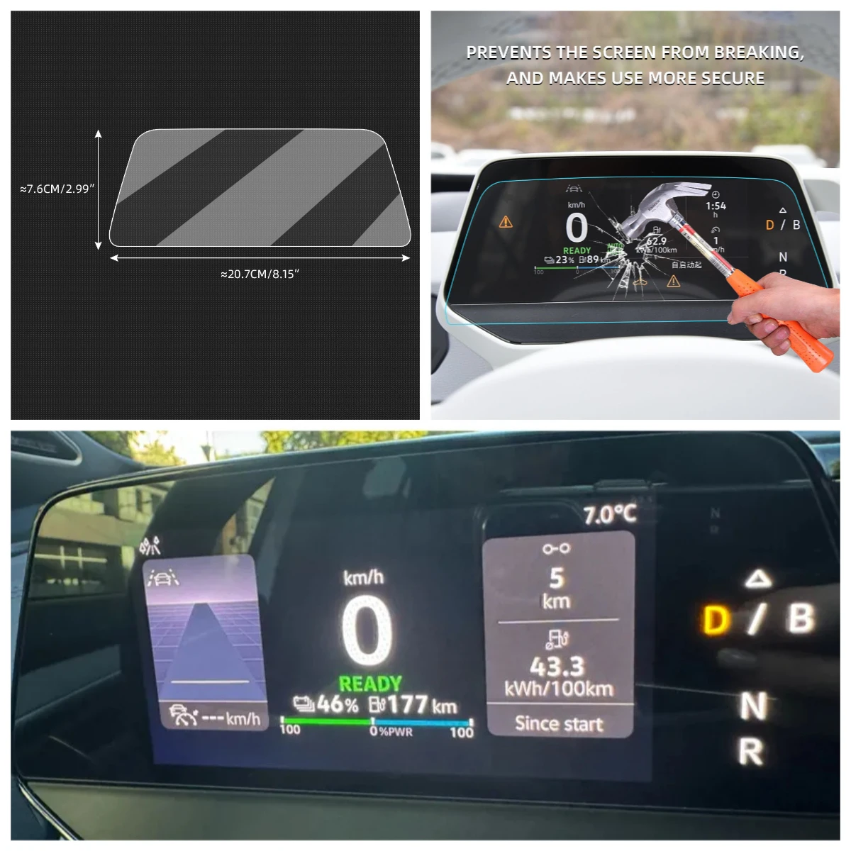 For Volkswagen ID.3 ID.4 ID3 ID4 2020-2024 ID.5 ID.6 ID Buzz Car Instrument Dashboard Screen Protector HD Tempered Glass Film
For Volkswagen ID.3 ID.4 ID3 ID4 2020-2024 ID.5 ID.6 ID Buzz Car Instrument Dashboard Screen Protector HD Tempered Glass Film
