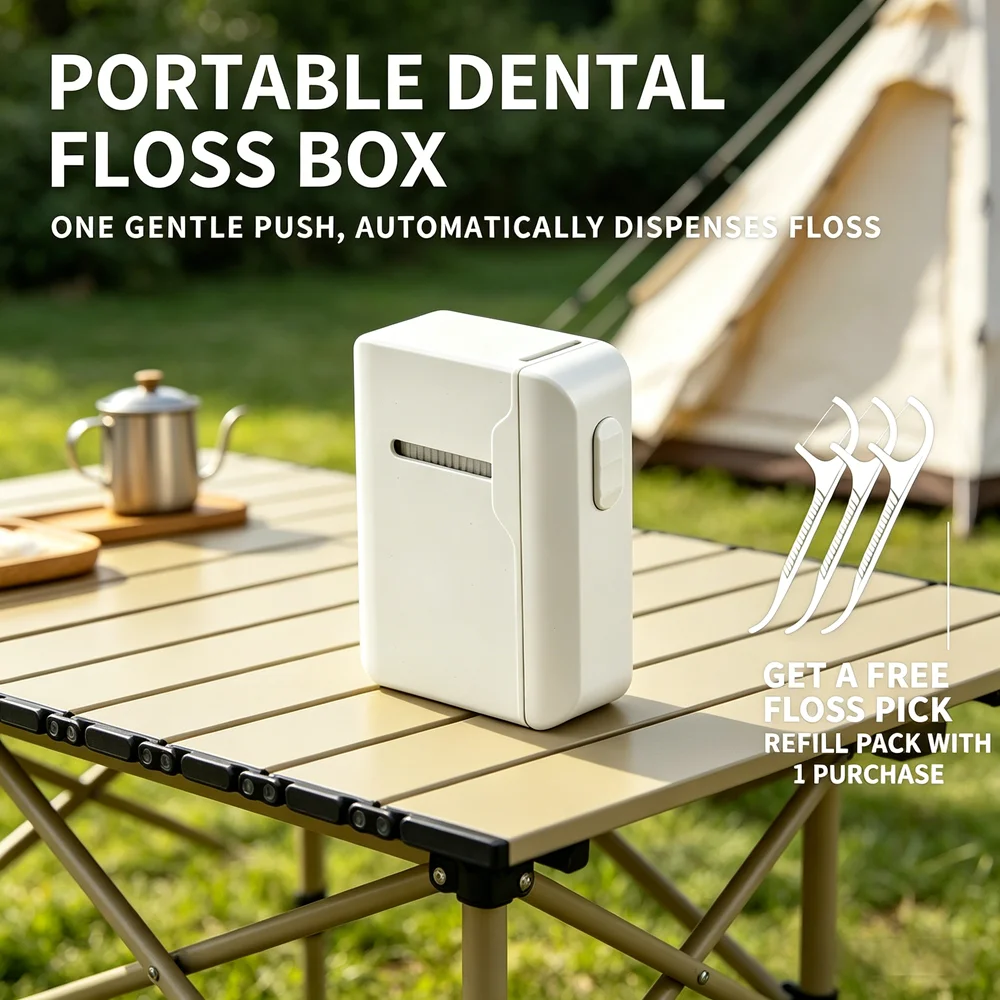High-Grade Dental Floss Picks 80Count with Auto Pop-Up Dispenser, Portable Floss Case, Daily Oral Care for Home
High-Grade Dental Floss Picks 80Count with Auto Pop-Up Dispenser, Portable Floss Case, Daily Oral Care for Home