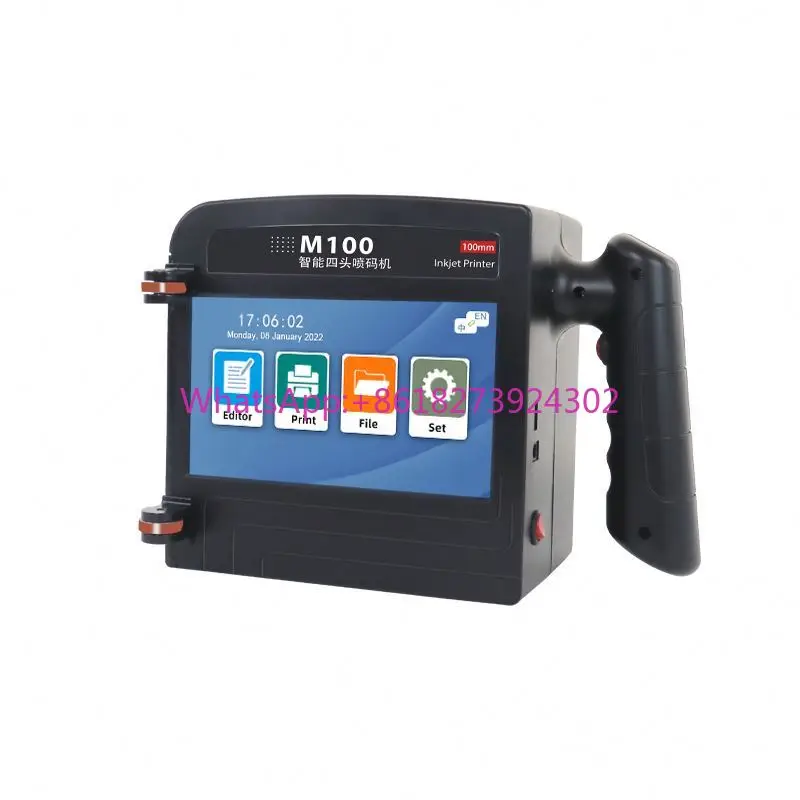 Portable 100mm Large Character Dual Color HD Quick Dry Handheld Inkjet Printer Shelf Life Barcode Dual Sprinkler Thermal Coding
Portable 100mm Large Character Dual Color HD Quick Dry Handheld Inkjet Printer Shelf Life Barcode Dual Sprinkler Thermal Coding