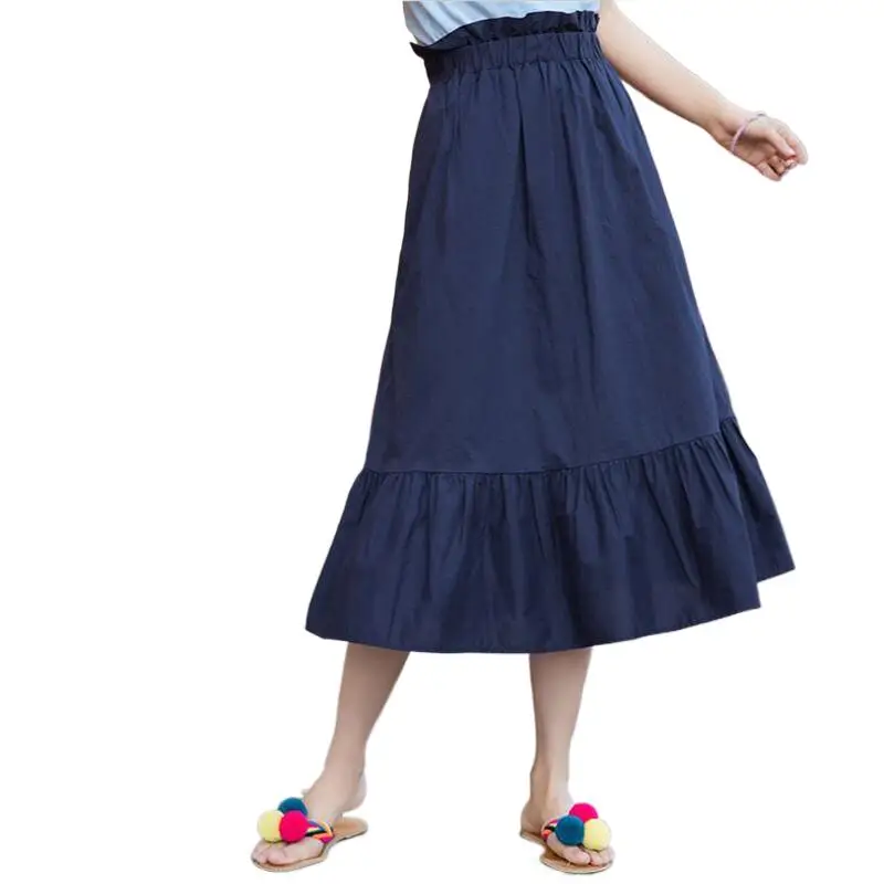 Autumn Summer women elegant Loose Sweet skirt 2024 Cotton Linen A line pleated Ruffles basic ladies mid calf skirts Red Black
Autumn Summer women elegant Loose Sweet skirt 2024 Cotton Linen A line pleated Ruffles basic ladies mid calf skirts Red Black