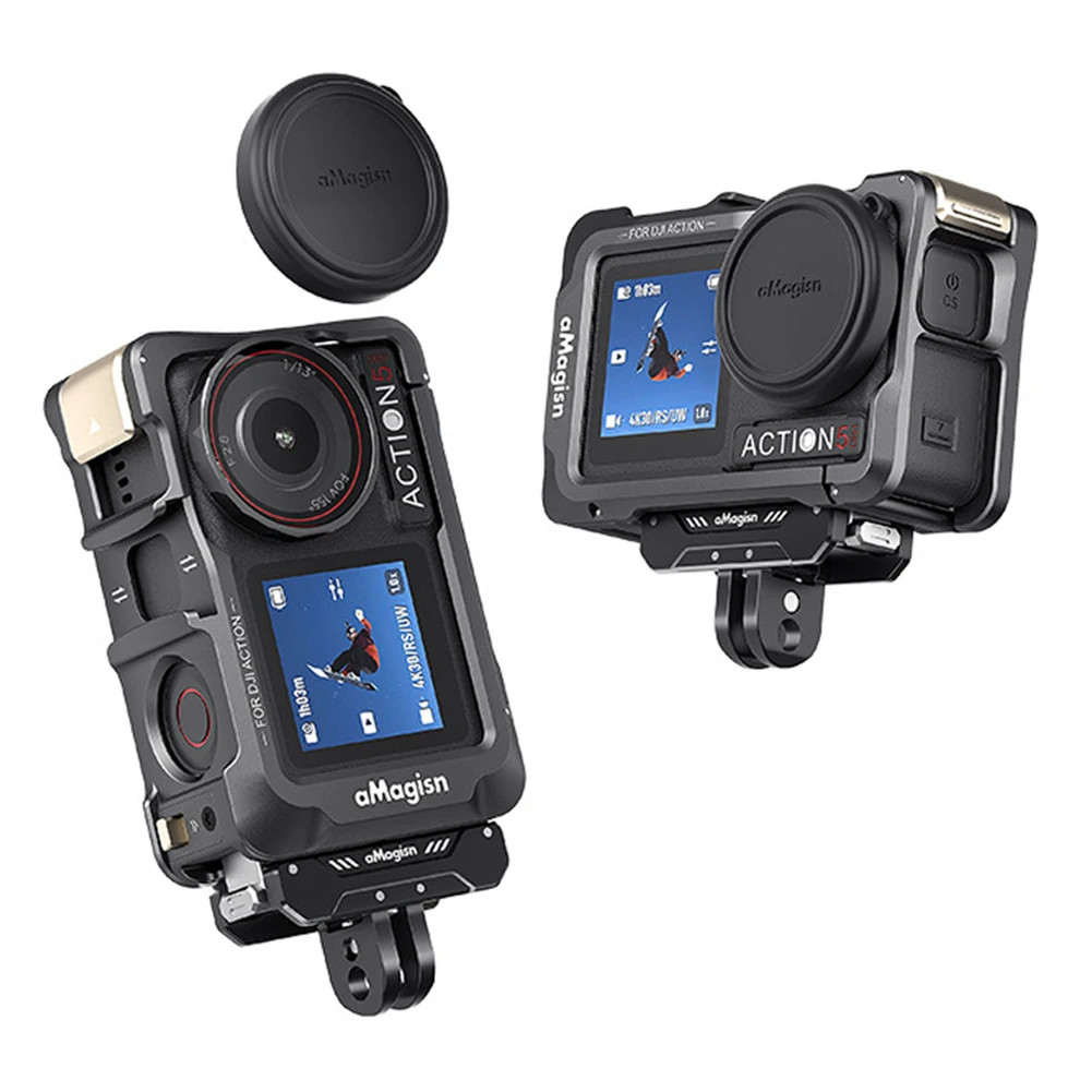 Camera Cage Quick Release Aluminium Alloy Metal Cage Protective Frame Housing Cage Expansion Bracket for Action 5 Pro/4/3
Camera Cage Quick Release Aluminium Alloy Metal Cage Protective Frame Housing Cage Expansion Bracket for Action 5 Pro/4/3