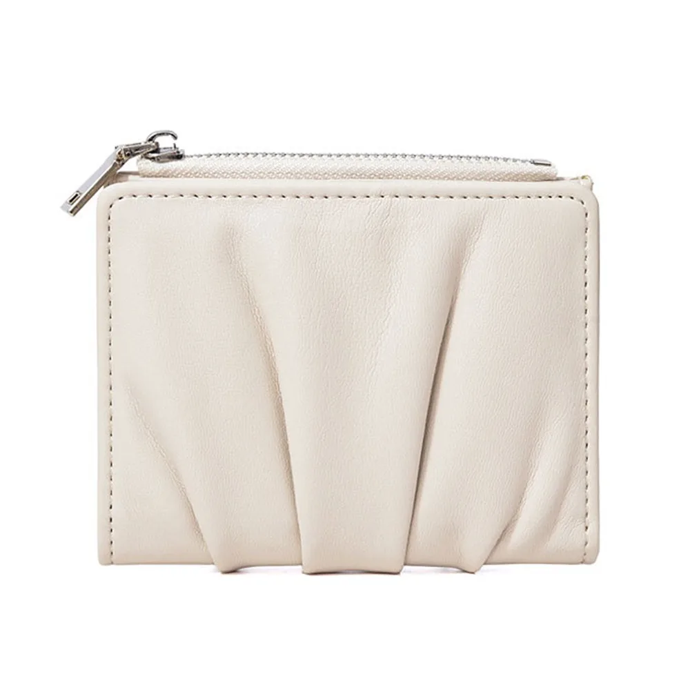 Fashion PU Leather Women Wallets Wrinkled Solid Color Card Holders Portable Money Bags
Fashion PU Leather Women Wallets Wrinkled Solid Color Card Holders Portable Money Bags