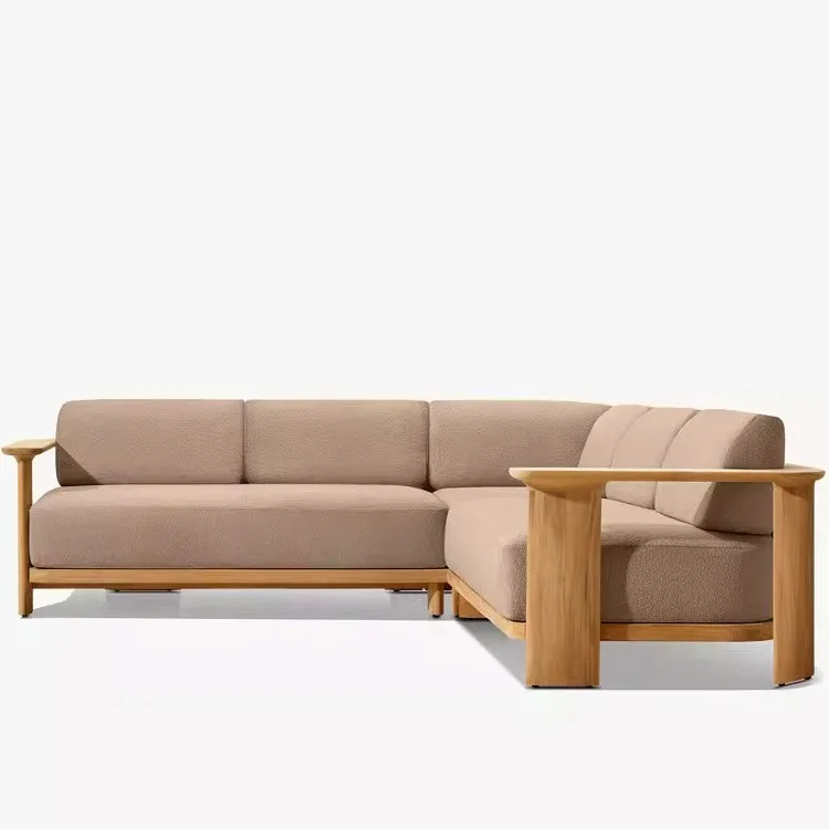 Outdoor courtyard villa furniture sofa open-air outdoor garden waterproof and sunscreen B & B hotel teak solid wood combination
Outdoor courtyard villa furniture sofa open-air outdoor garden waterproof and sunscreen B & B hotel teak solid wood combination