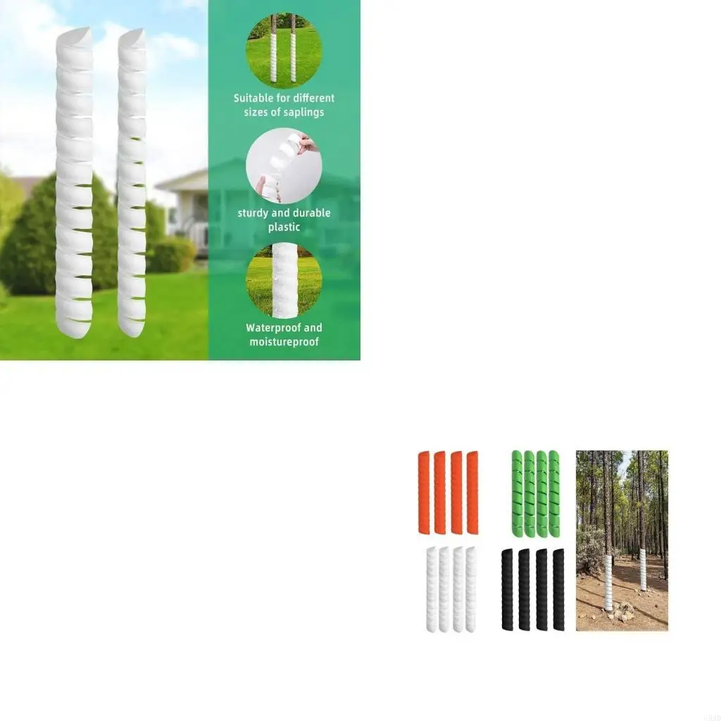 4x Tree Trunk Protector Plastic Spirals Tree Guards Trunk Protector Tubes Wraps Protect Plant From Deer Rabbit Rodents C5AD
4x Tree Trunk Protector Plastic Spirals Tree Guards Trunk Protector Tubes Wraps Protect Plant From Deer Rabbit Rodents C5AD