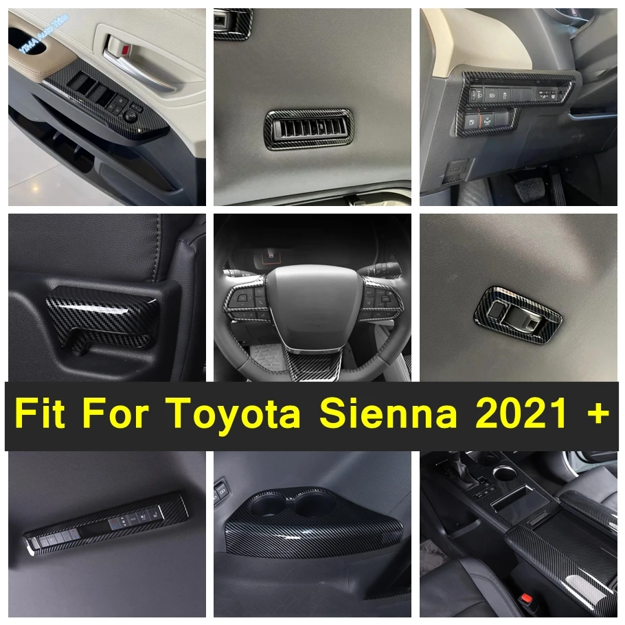 Carbon Fiber Look Dashboard Tachometer Display Screen / Water Cup Holder / AC Cover Trim Accessories For Toyota Sienna 2021-2023
Carbon Fiber Look Dashboard Tachometer Display Screen / Water Cup Holder / AC Cover Trim Accessories For Toyota Sienna 2021-2023