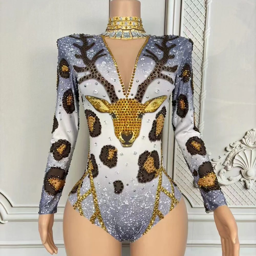 Sparkly Silver Gold Rhinestones Leotard for Women Sexy Dance Bodysuit Performance Costume Nightclub DS Show Stage Wear
Sparkly Silver Gold Rhinestones Leotard for Women Sexy Dance Bodysuit Performance Costume Nightclub DS Show Stage Wear