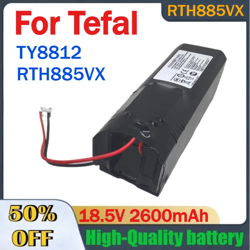 High-Quality 18.5V 2600mAh Vacuum Cleaner Li-ion Battery for Tefal TY8812 RTH885VX Rechargeable Batteries Baterias Recargables
High-Quality 18.5V 2600mAh Vacuum Cleaner Li-ion Battery for Tefal TY8812 RTH885VX Rechargeable Batteries Baterias Recargables