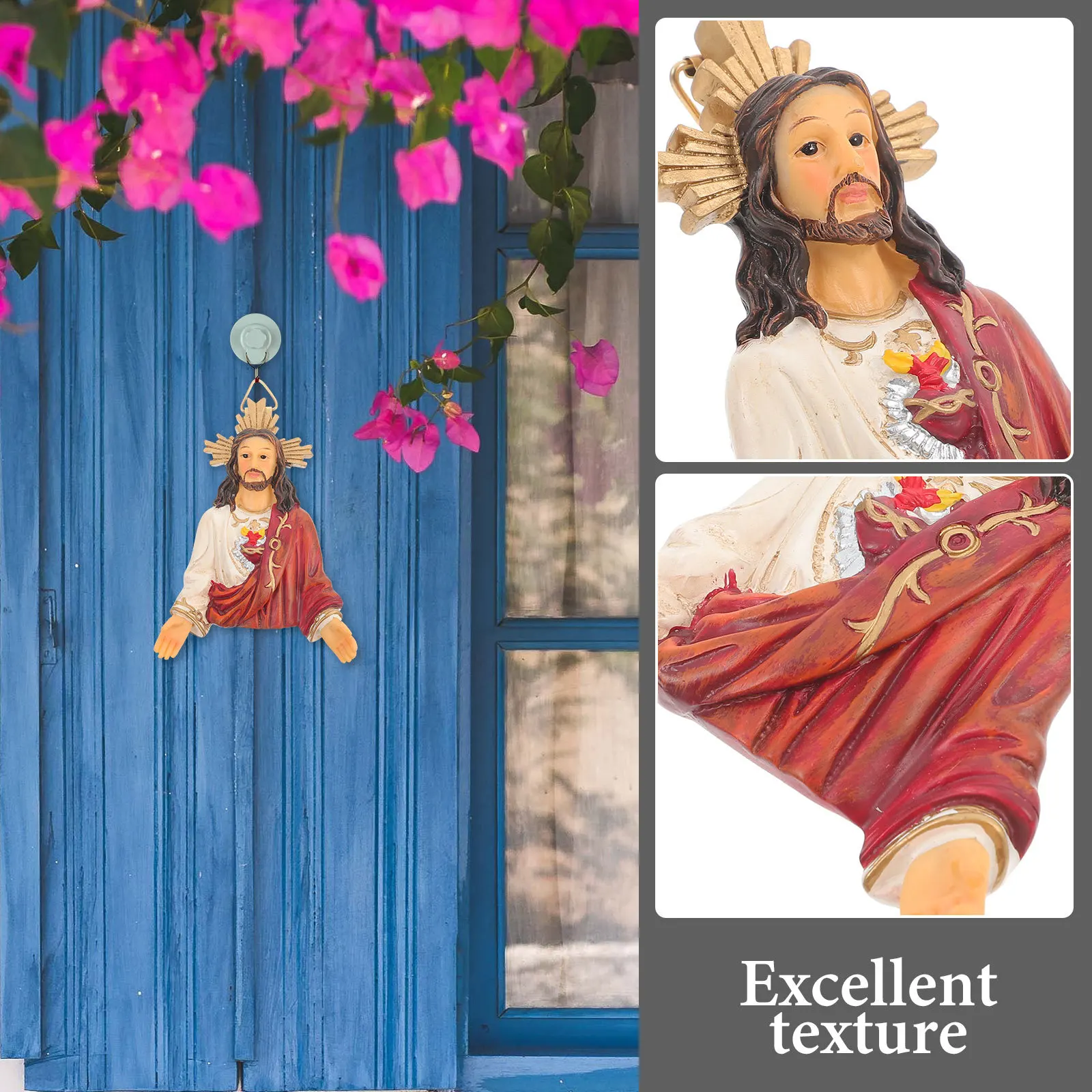 1pc Religious Jesus Statue Resin Craft Decorative God Statue Desktop Sculpture Decor For Church Bedroom Office Sacred Ornament
1pc Religious Jesus Statue Resin Craft Decorative God Statue Desktop Sculpture Decor For Church Bedroom Office Sacred Ornament