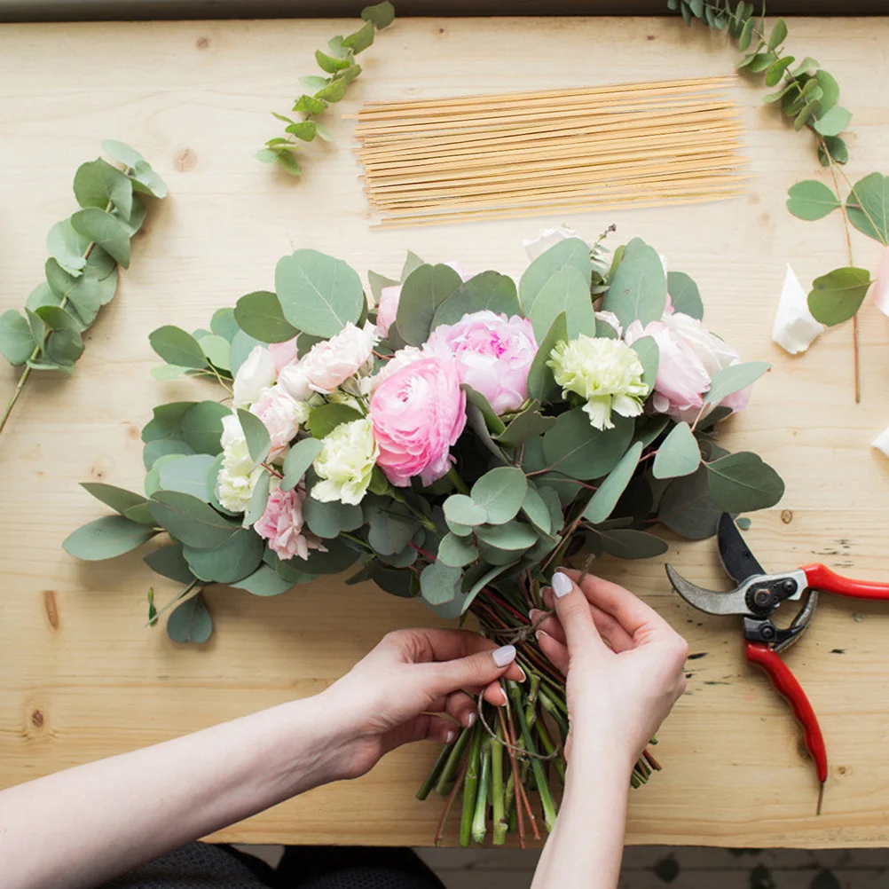 120 Pcs Climbing Pole Bamboo Stick Wedding Sticks for Flower Bouquet Bamboos Garden Packaging DIY Accessories Supplies
120 Pcs Climbing Pole Bamboo Stick Wedding Sticks for Flower Bouquet Bamboos Garden Packaging DIY Accessories Supplies