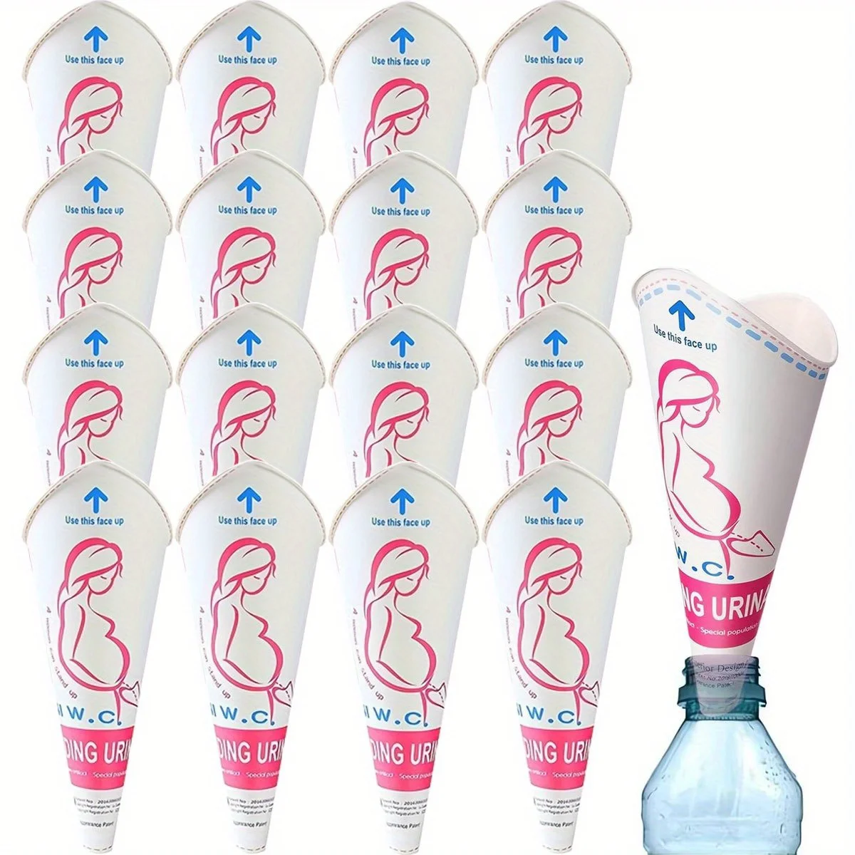 24pcs Disposable Paper Urinal for Female Gravida Stand Up Urinate Hygienic Leak-Proof Portable Pee Funnel Camping ZSY
24pcs Disposable Paper Urinal for Female Gravida Stand Up Urinate Hygienic Leak-Proof Portable Pee Funnel Camping ZSY