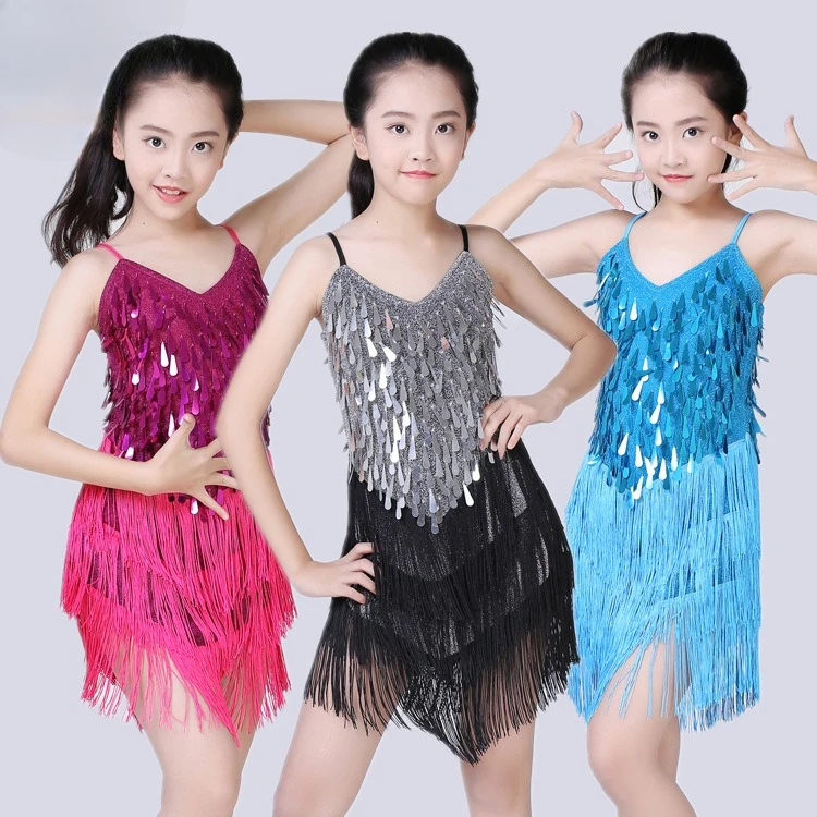 Kids Latin Dance Dress Girls Sparkle Tassel Skirt Performance Competition Stage Outfit
Kids Latin Dance Dress Girls Sparkle Tassel Skirt Performance Competition Stage Outfit