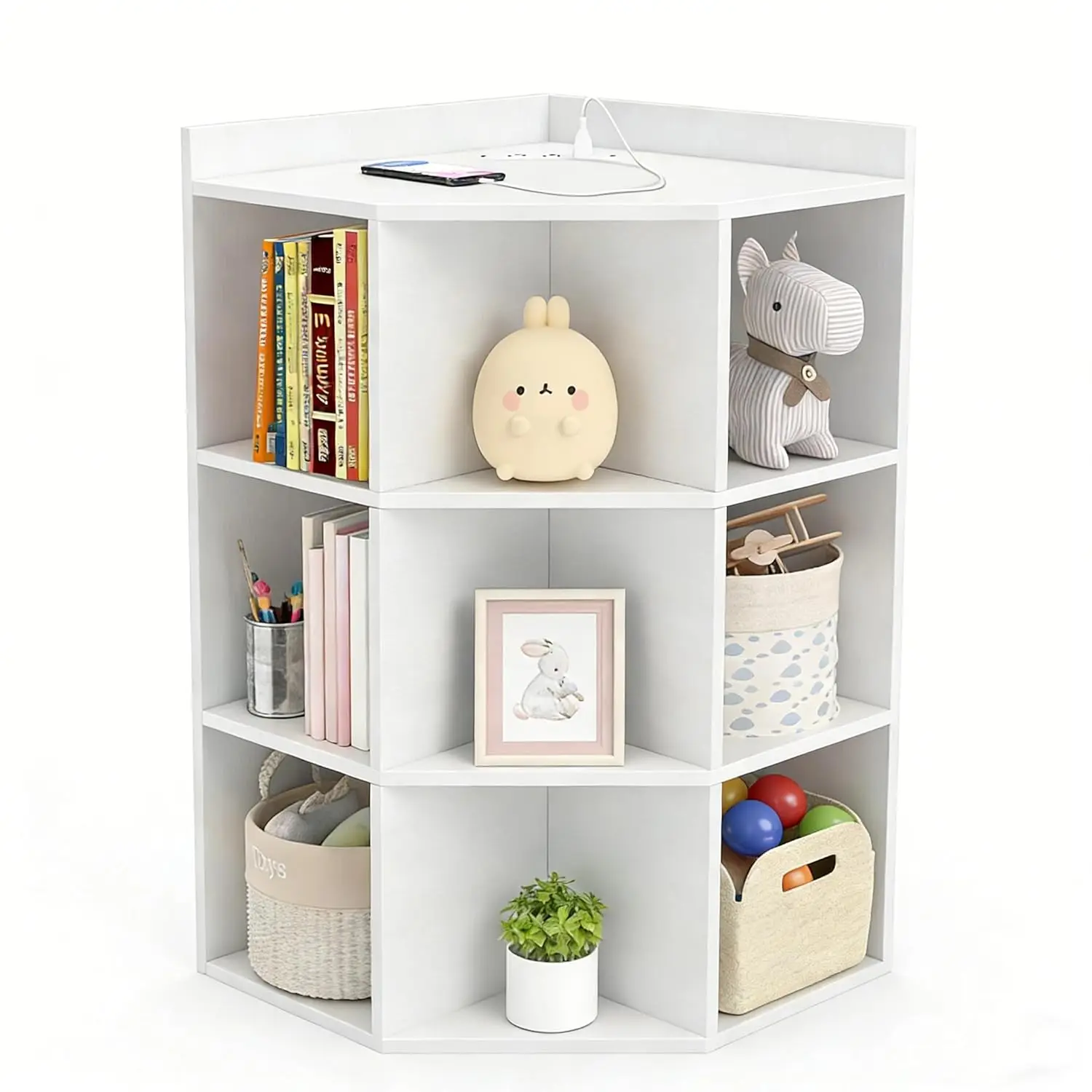 Детский угловой шкаф с зарядной станцией, деревянный книжный шкаф-стеллаж с USB-портами и розетками, 3-ярусная детская книжная полка, на заказ
Детский угловой шкаф с зарядной станцией, деревянный книжный шкаф-стеллаж с USB-портами и розетками, 3-ярусная детская книжная полка, на заказ