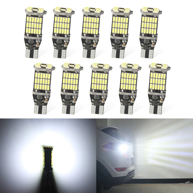 4/10/20PCS Turn Signal Lamp T15 W16W LED Bulbs Canbus 12V 24V High Power 4014-45SMD 6500K White Car Backup Reverse Parking Light
4/10/20PCS Turn Signal Lamp T15 W16W LED Bulbs Canbus 12V 24V High Power 4014-45SMD 6500K White Car Backup Reverse Parking Light