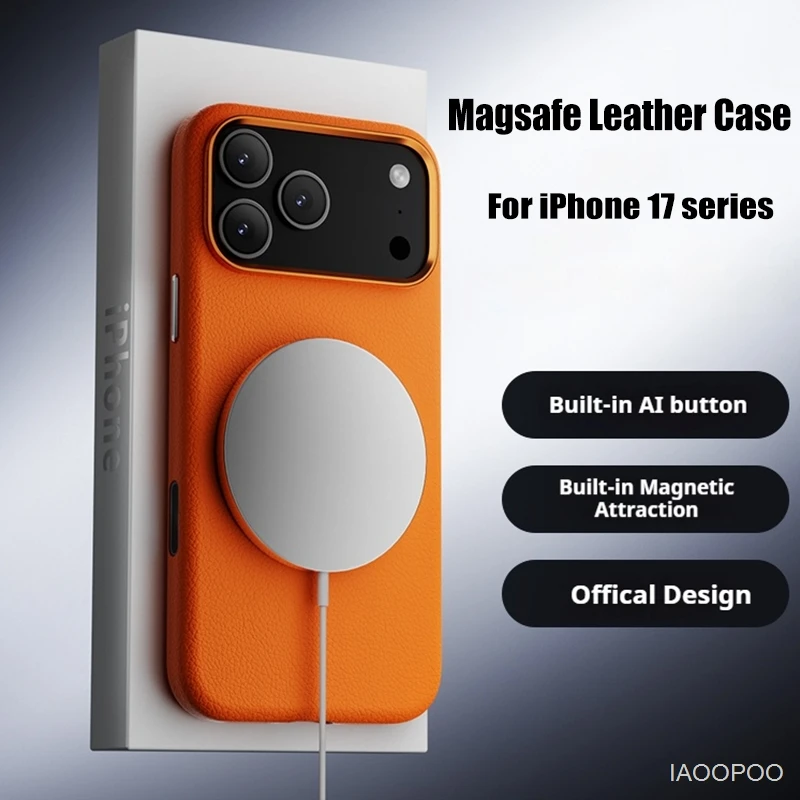 PU Leather Case for iPhone 17 pro Max Air With Magsafe Magnetic Wireless Charging Case
PU Leather Case for iPhone 17 pro Max Air With Magsafe Magnetic Wireless Charging Case