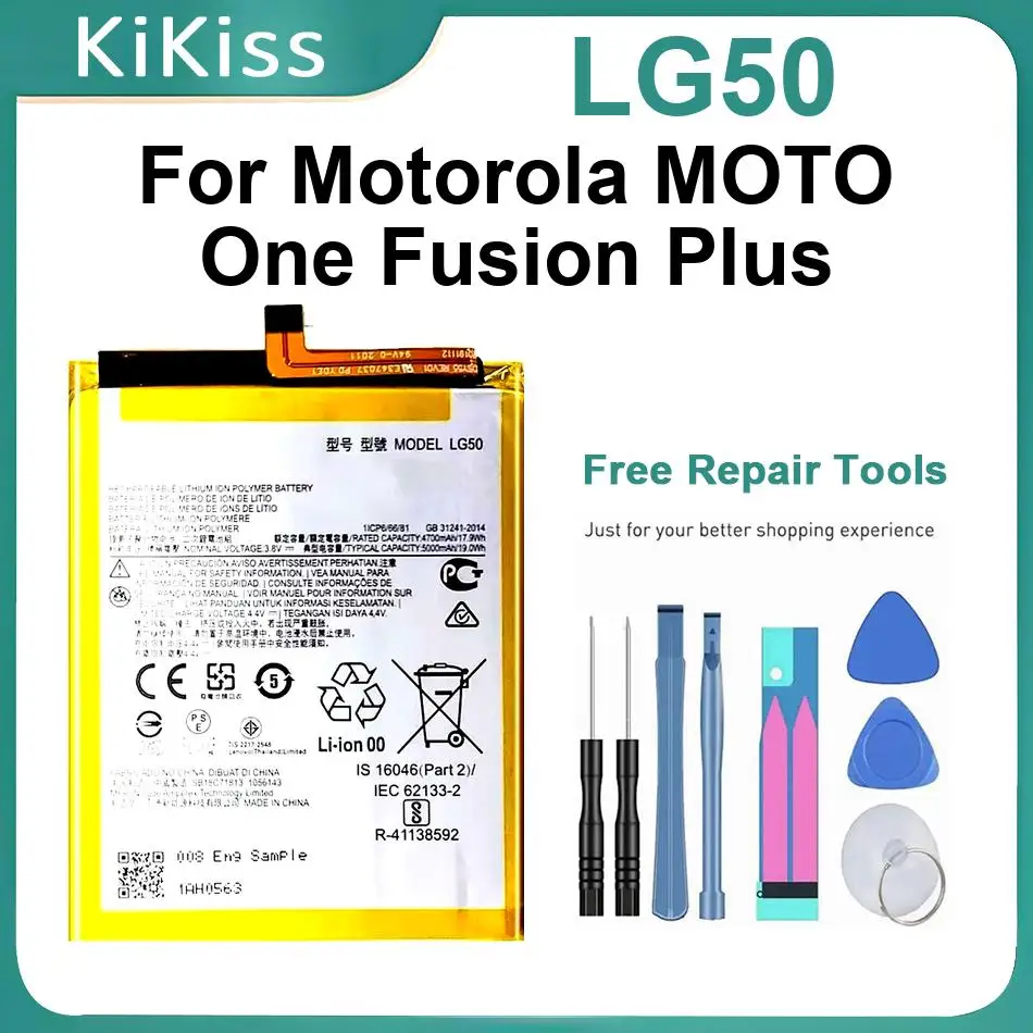 Аккумуляторы LG50 для Motorola MOTO One Fusion Plus, перезаряжаемые батареи для мобильных телефонов
Аккумуляторы LG50 для Motorola MOTO One Fusion Plus, перезаряжаемые батареи для мобильных телефонов