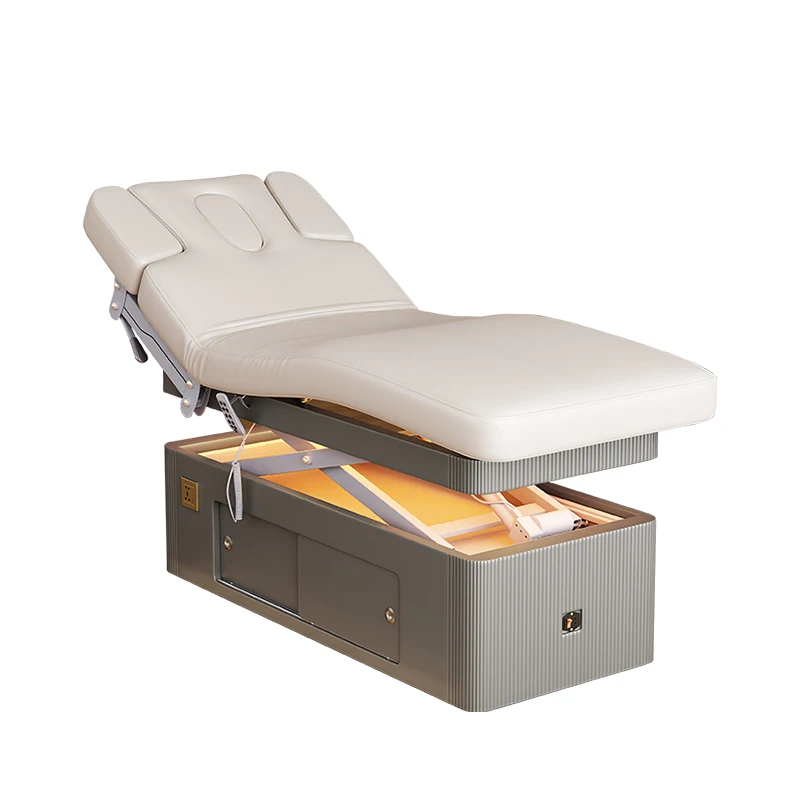 Electric lifting beauty salon special bed Small apartment removable massage heating physiotherapy massage bed
Electric lifting beauty salon special bed Small apartment removable massage heating physiotherapy massage bed
