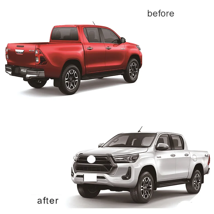 For Hilux Revo Upgrade to 2021 Hilux Sport Kit High Quality Body Kit Plastic Front Bumper Body Kits
For Hilux Revo Upgrade to 2021 Hilux Sport Kit High Quality Body Kit Plastic Front Bumper Body Kits
