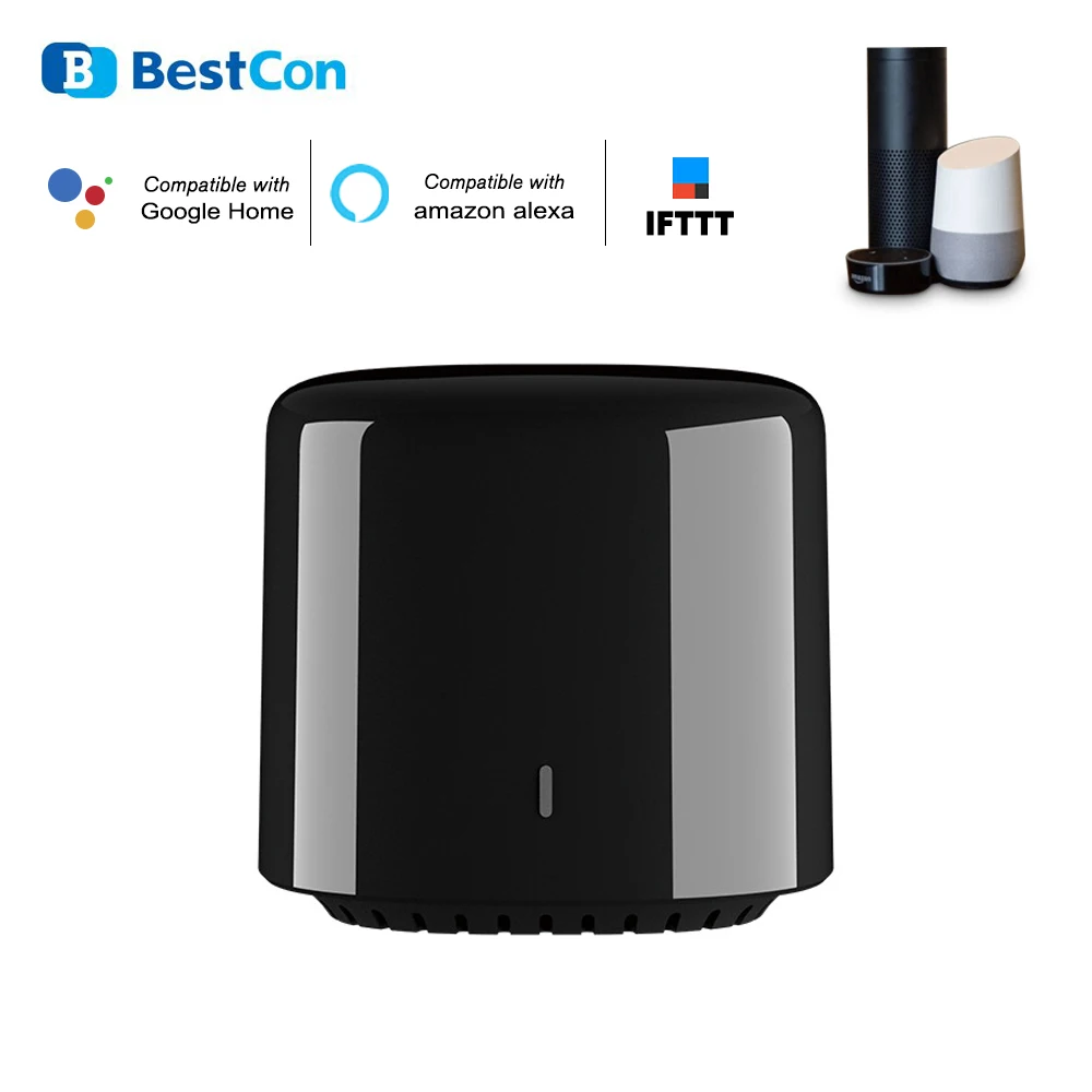 BroadLink RM4 BestCon RM4C mini Wi-Fi Smart Universal Remote Voice Control with Google Home & Alexa Smart Home HUB
BroadLink RM4 BestCon RM4C mini Wi-Fi Smart Universal Remote Voice Control with Google Home & Alexa Smart Home HUB