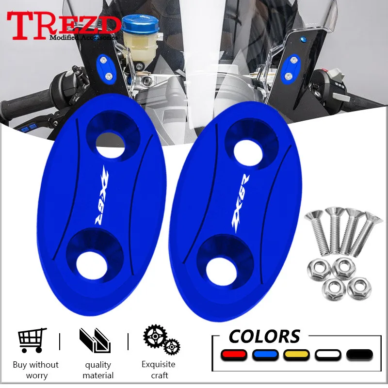 zx-6r High Quality Mirror Hole Cover For ZX-6R ZX6R 2003-2004 Motorcycle CNC Windscreen Driven Mirror Eliminator Cap Accessories
zx-6r High Quality Mirror Hole Cover For ZX-6R ZX6R 2003-2004 Motorcycle CNC Windscreen Driven Mirror Eliminator Cap Accessories
