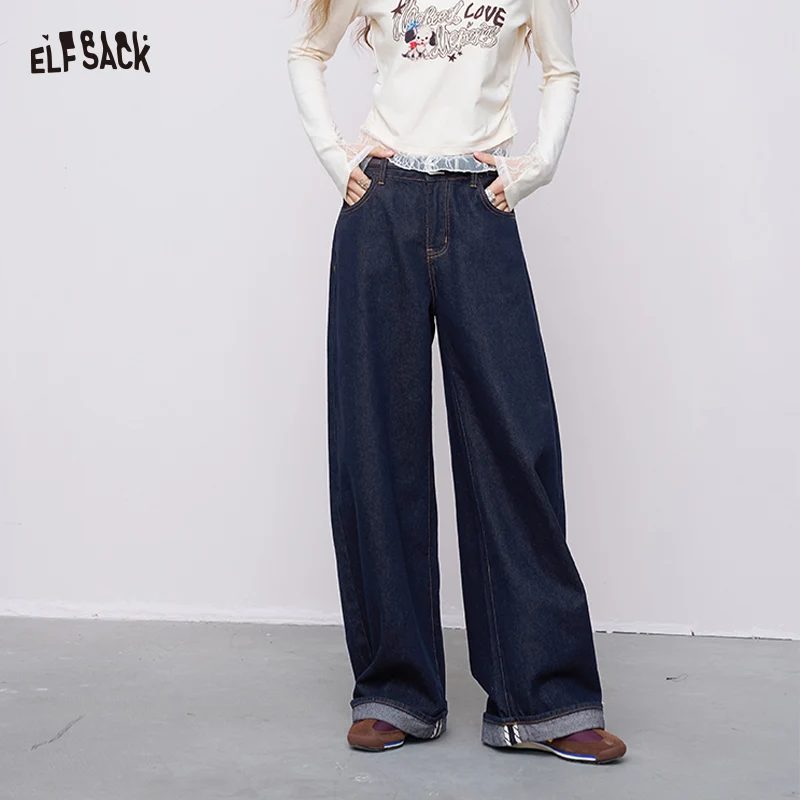 ELFSACK 2025 Autumn New Arrival Casual Vintage Wide-Leg Straight Jeans Loose Retro Pants For Woman
ELFSACK 2025 Autumn New Arrival Casual Vintage Wide-Leg Straight Jeans Loose Retro Pants For Woman