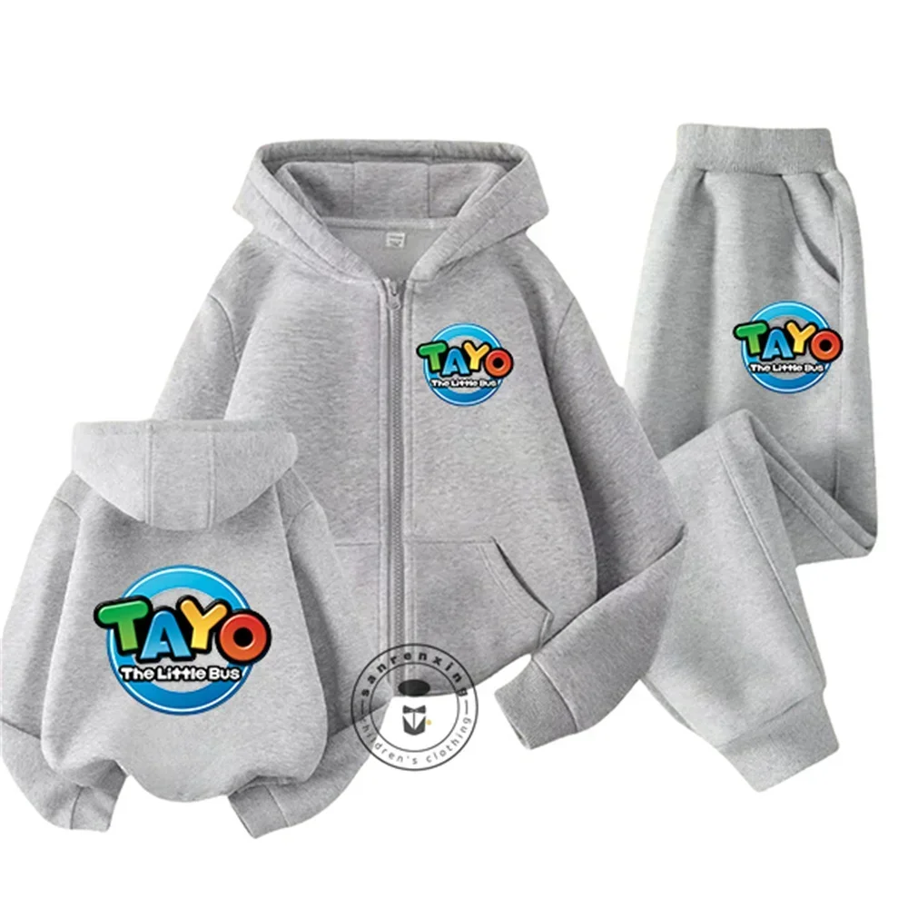 Tayo the Little Bus Spring Autumn Zipper Hoodie Set Kids Clothes Girls Anime Sweatshirt Boys Tops Teen Trucksuit
Tayo the Little Bus Spring Autumn Zipper Hoodie Set Kids Clothes Girls Anime Sweatshirt Boys Tops Teen Trucksuit