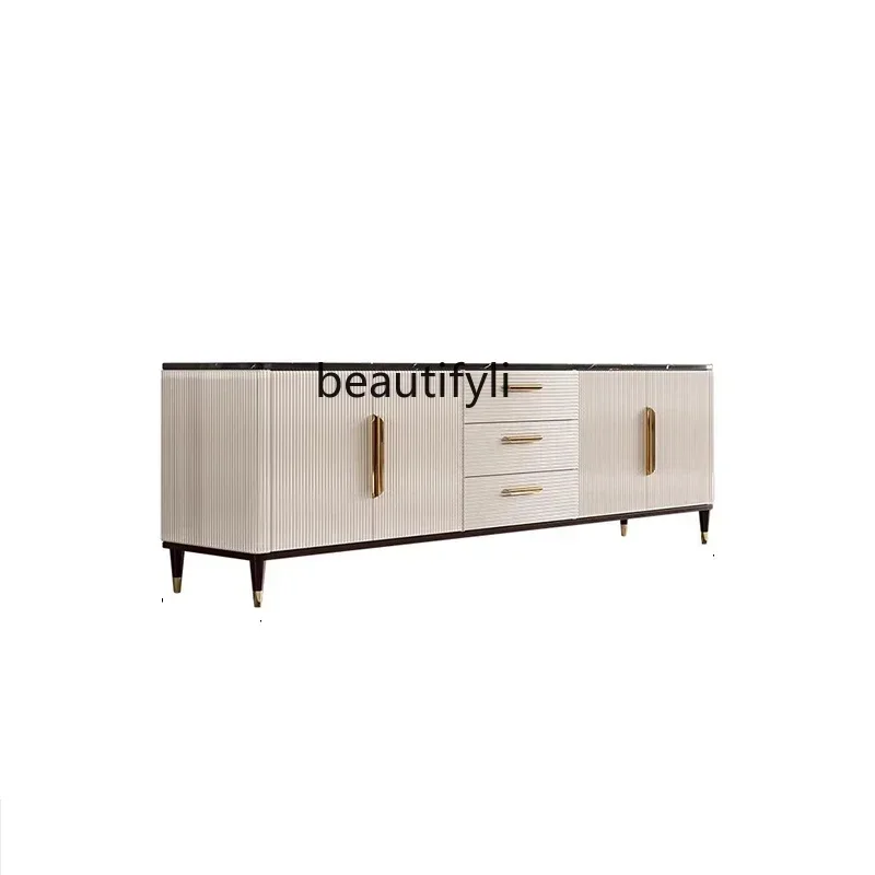 xxqAmerican Light Luxury Marble TV Cabinet and Tea Table Combination Modern Minimalist Living Room High TV Cabinet
xxqAmerican Light Luxury Marble TV Cabinet and Tea Table Combination Modern Minimalist Living Room High TV Cabinet