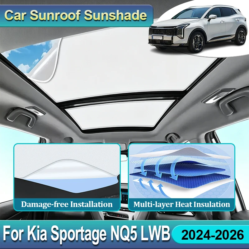 For Kia Sportage NQ5 LWB MK5 2025 2024 2023 Electrostatic Adsorption Sun Shade Shield Car Accessories Interior Sunroof Anti UV
For Kia Sportage NQ5 LWB MK5 2025 2024 2023 Electrostatic Adsorption Sun Shade Shield Car Accessories Interior Sunroof Anti UV