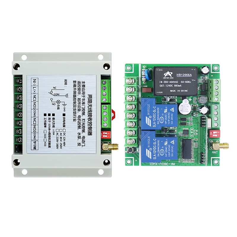 433Mhz Wireless Controller AC220-380V Module And Rreceiver 2CH For Motor
433Mhz Wireless Controller AC220-380V Module And Rreceiver 2CH For Motor