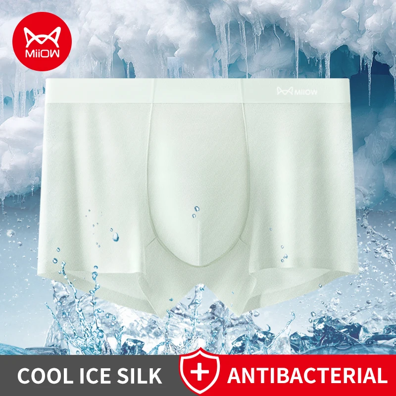 MiiOW, 3 шт., мужское нижнее белье из ледяного шелка, 10А, антибактериальные мужские трусы с мятной промежностью, бесшовные дышащие сетчатые мужские трусы-боксеры
MiiOW, 3 шт., мужское нижнее белье из ледяного шелка, 10А, антибактериальные мужские трусы с мятной промежностью, бесшовные дышащие сетчатые мужские трусы-боксеры