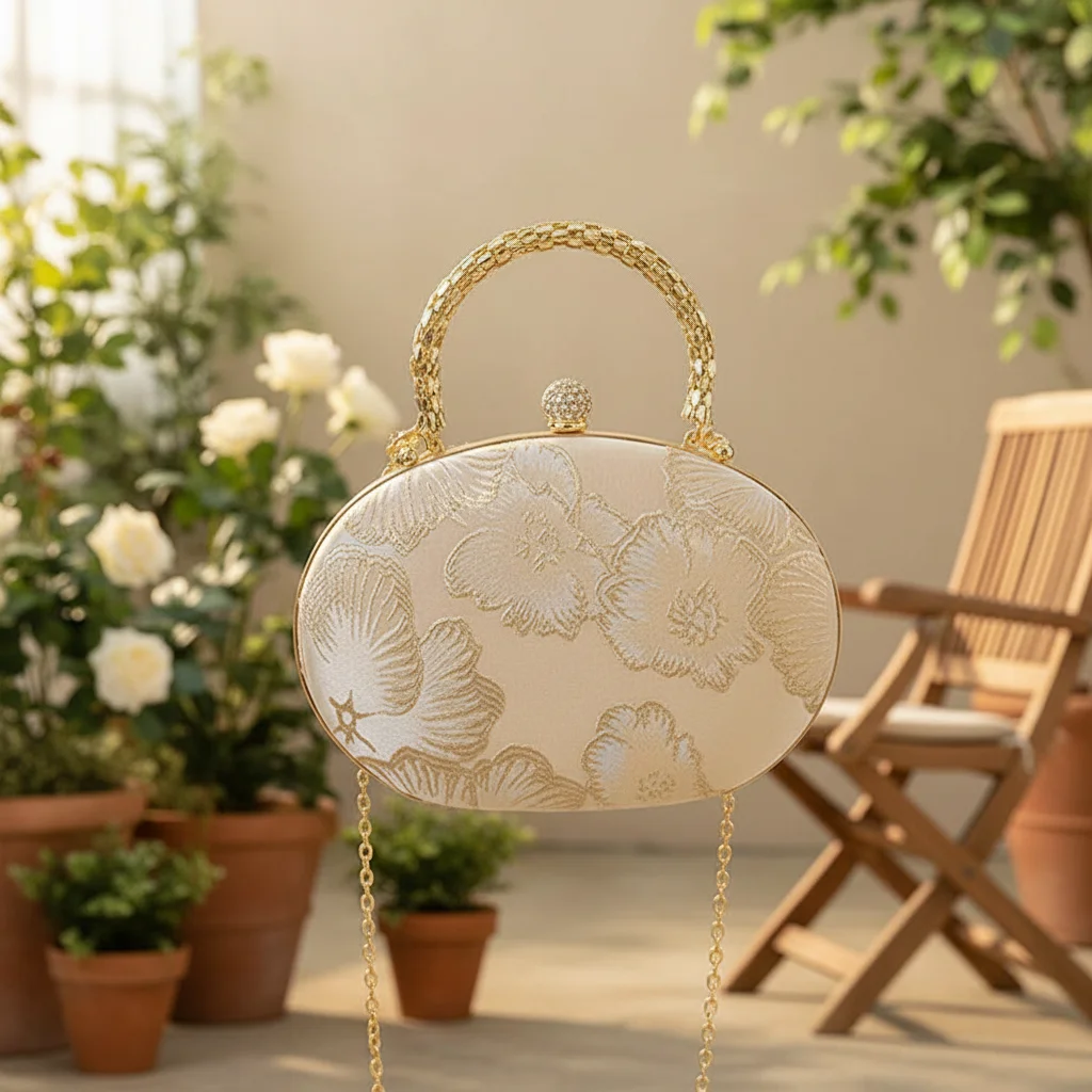 Versatile Chinese Style Handbag Luxury Multi-function Embroidered Elliptical Purses Polyester Evening Pouch Peony Cheongsam Bag
Versatile Chinese Style Handbag Luxury Multi-function Embroidered Elliptical Purses Polyester Evening Pouch Peony Cheongsam Bag