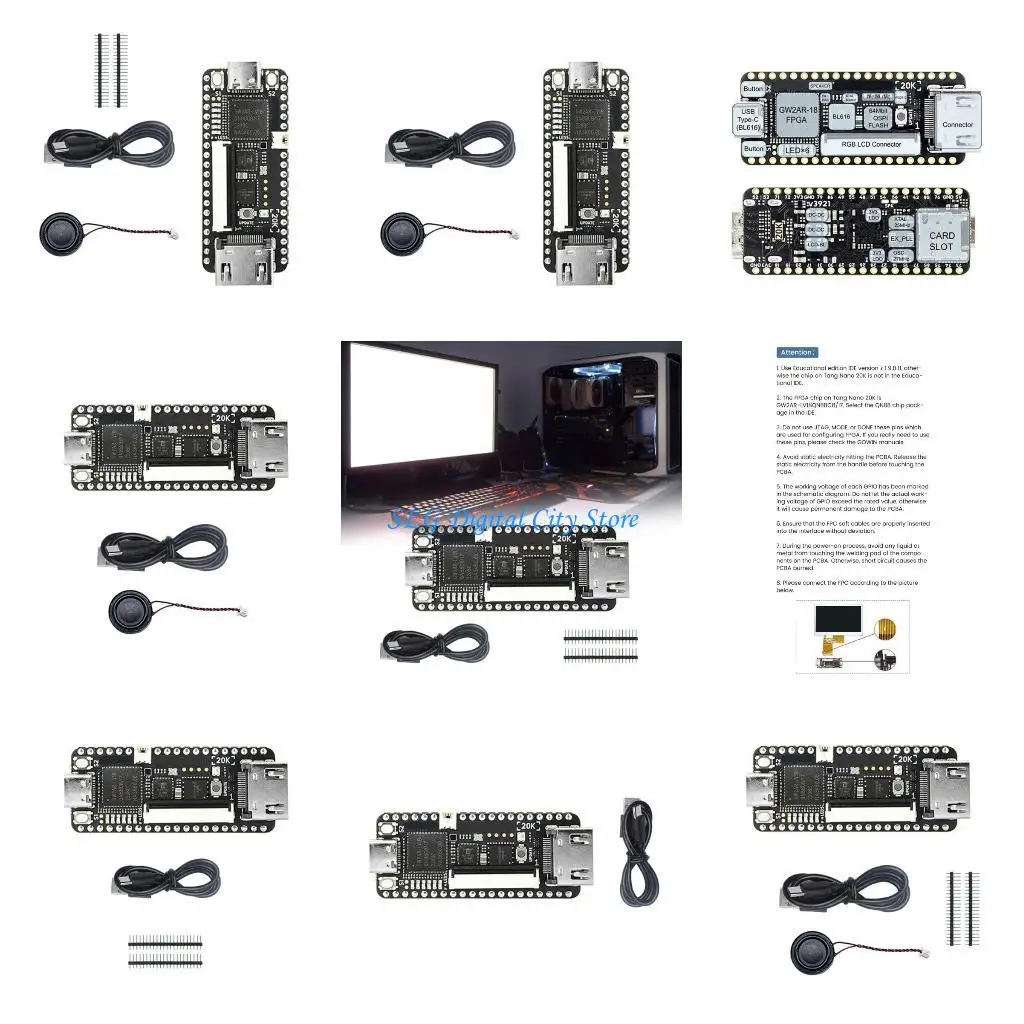 U75B Sipeed 20K FPGA Development Board Builtin lowlatency 64Mbits SDRAM