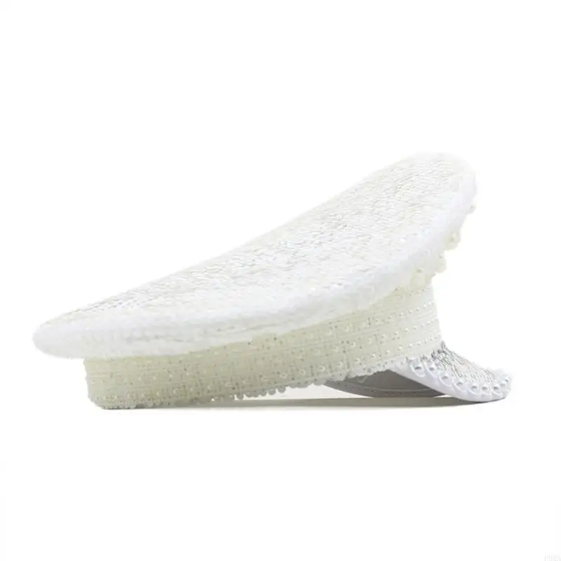 P88A Delicate Wedding Hat Performances Bride Hat with Sequins Pearl Wedding Hat for Carnivals Bachelorette Party
P88A Delicate Wedding Hat Performances Bride Hat with Sequins Pearl Wedding Hat for Carnivals Bachelorette Party