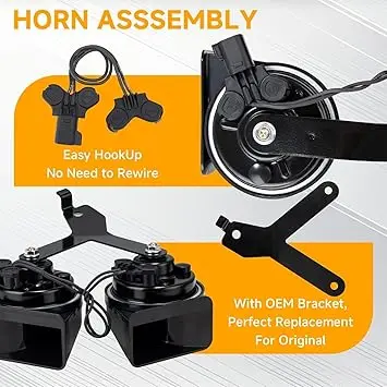 Car Horn Fit for Ford Mustang, Ford Focus Electric Horn Assembly FR3Z-13832-G
Car Horn Fit for Ford Mustang, Ford Focus Electric Horn Assembly FR3Z-13832-G