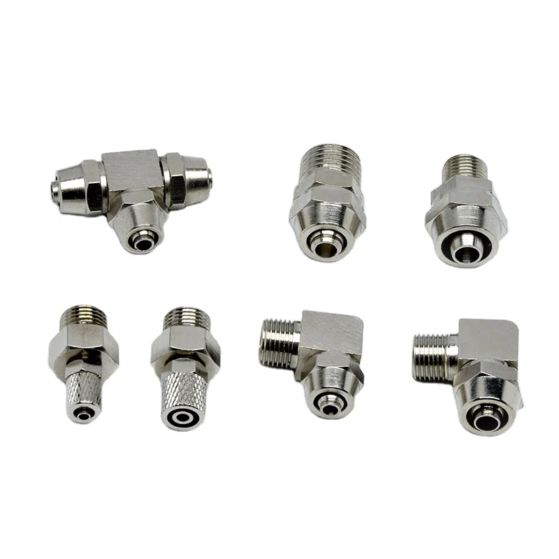 Quick Tightening Connector Copper Nickel Plated Hose Pu Pipe Tetrafluoro Pipe Lock Nut Elbow
Quick Tightening Connector Copper Nickel Plated Hose Pu Pipe Tetrafluoro Pipe Lock Nut Elbow