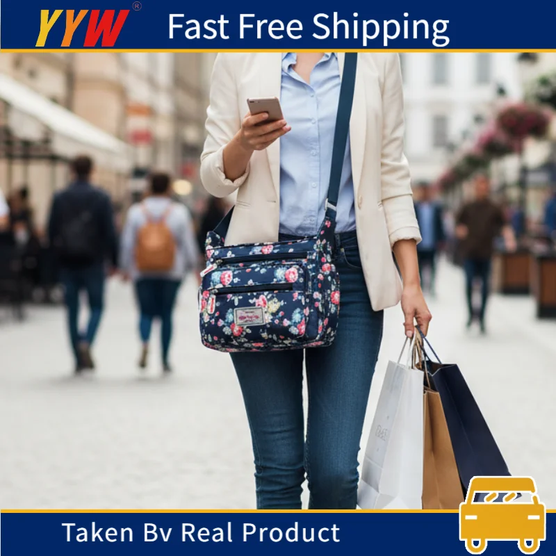 For Shopping Messenger Bag Waterproof Crossbody Bag Fashion Multi-Pocket Crossbody Handbag Floral Pattern Female Shoulder Bags
For Shopping Messenger Bag Waterproof Crossbody Bag Fashion Multi-Pocket Crossbody Handbag Floral Pattern Female Shoulder Bags