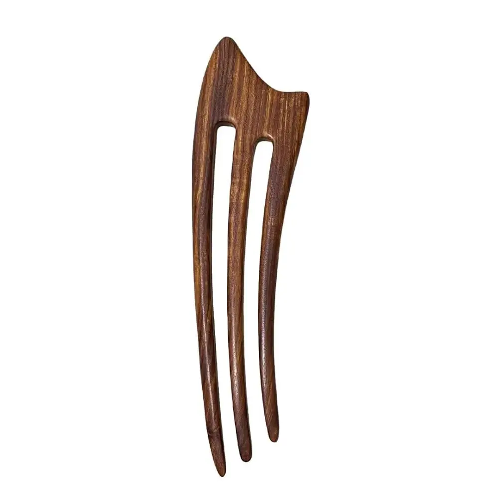 Wooden French Hair Fork Handmade 3-Prong Hair Stick for Women Ebony Hair Chopsticks for Buns Chignon Hair Pins Accessory (3-R
Wooden French Hair Fork Handmade 3-Prong Hair Stick for Women Ebony Hair Chopsticks for Buns Chignon Hair Pins Accessory (3-R
