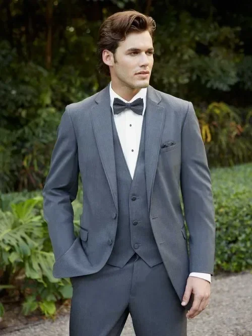 Smoking Grey Wedding Suits For Men High Quality Prom Tuxedo Slim Fit 3 Piece Groom Style Custom Blazer Sets Terno Costume Homme
Smoking Grey Wedding Suits For Men High Quality Prom Tuxedo Slim Fit 3 Piece Groom Style Custom Blazer Sets Terno Costume Homme