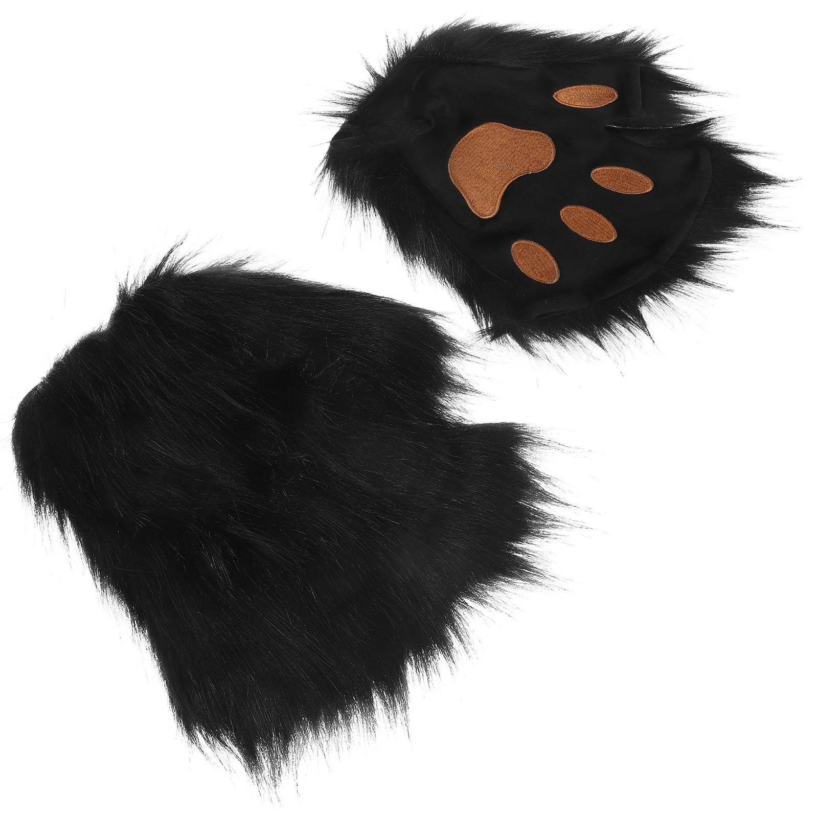 1 Pair Black Long-Haired Faux Animal Paws Mittens Warm Half-Finger Hand Mitten For Halloween Party Cosplay Gift Functional
1 Pair Black Long-Haired Faux Animal Paws Mittens Warm Half-Finger Hand Mitten For Halloween Party Cosplay Gift Functional