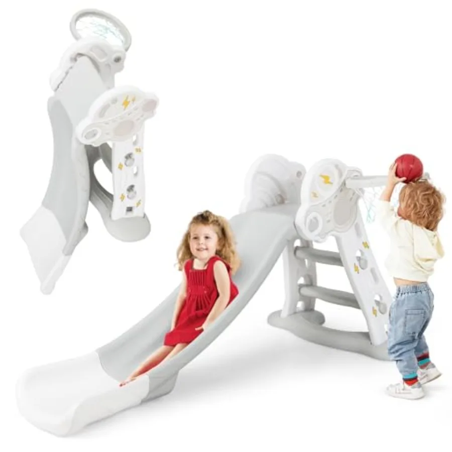 Детская горка 3 в 1: складная горка для дома, уличный скалодром с баскетбольным кольцом, отдельно стоящий игровой комплекс, удлиненная горка-слиппи
Детская горка 3 в 1: складная горка для дома, уличный скалодром с баскетбольным кольцом, отдельно стоящий игровой комплекс, удлиненная горка-слиппи