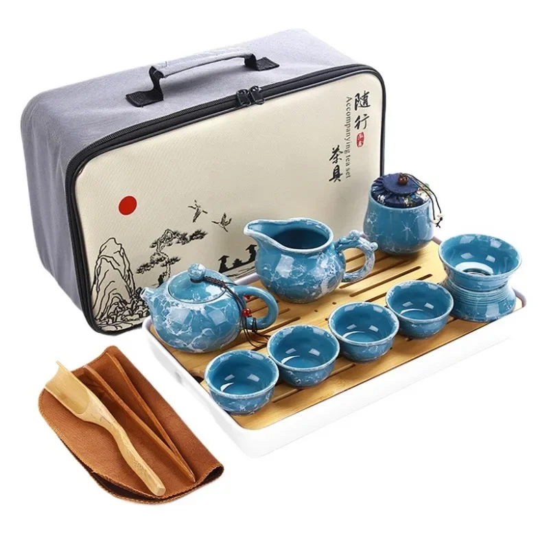 High-grade Stone Pattern Glaze Kung Fu Tea Set Portable Teapot Drinkware Tea Pot Gaiwan Cup Set Ceramic Chinese Puer Tea Kettle
High-grade Stone Pattern Glaze Kung Fu Tea Set Portable Teapot Drinkware Tea Pot Gaiwan Cup Set Ceramic Chinese Puer Tea Kettle