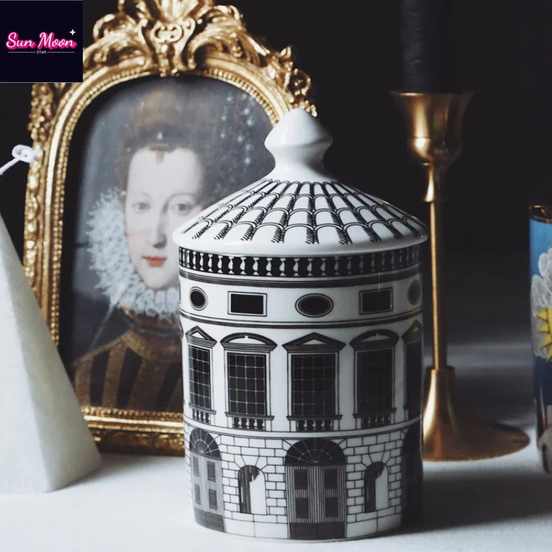 Black Cloud Sun Black and White Architectural Art Ceramic Decorative Cans with Lids Household Storage Cans Creative Candle Jars
Black Cloud Sun Black and White Architectural Art Ceramic Decorative Cans with Lids Household Storage Cans Creative Candle Jars